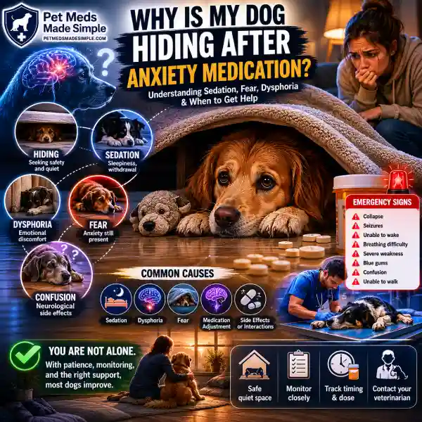 Why Is My Dog Hiding After Taking Anxiety Medication