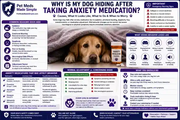 Why Is My Dog Hiding After Taking Anxiety Medication