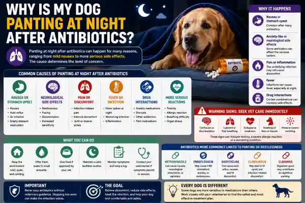 Why Is My Dog Restless at Night After Antibiotics?