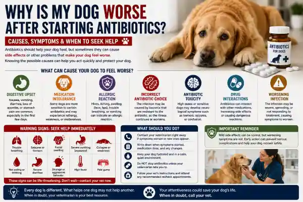 Why Is My Dog Worse After Starting Antibiotics?