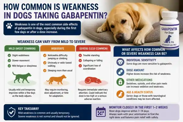 Can Gabapentin Cause Weakness in Dogs?