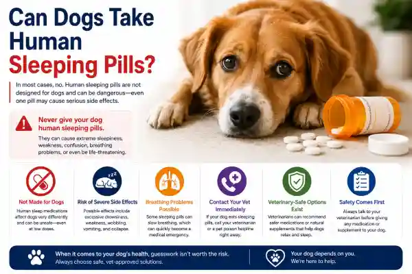 Can Dogs Take Human Sleeping Pills?