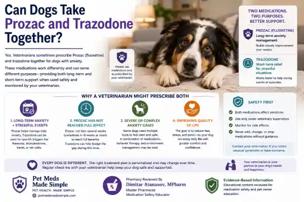 Can Dogs Take Prozac and Trazodone Together