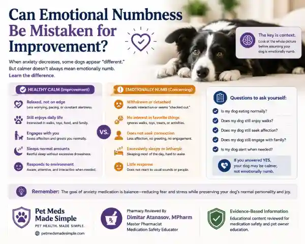 Can Dogs Become Emotionally Numb on Anxiety Medication?