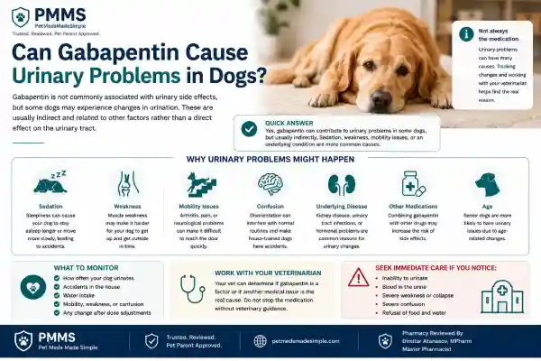 Can Gabapentin Cause Urinary Problems in Dogs?