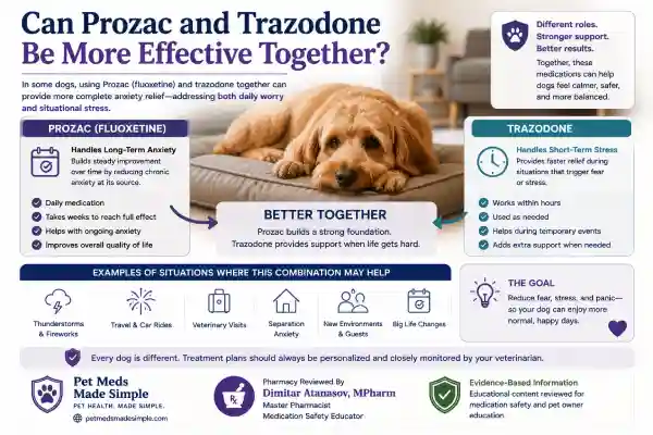 Can Dogs Take Prozac and Trazodone Together