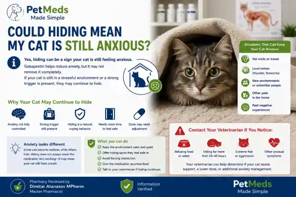 Why Is My Cat Hiding After Gabapentin
