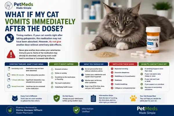 Can Gabapentin Cause Vomiting in Cats