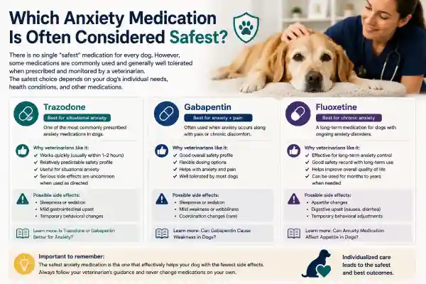 What Is the Safest Anxiety Medication for Dogs?