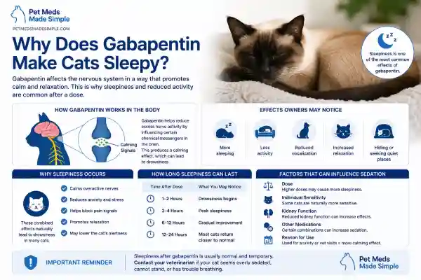 Why Is My Cat Sleepy After Gabapentin