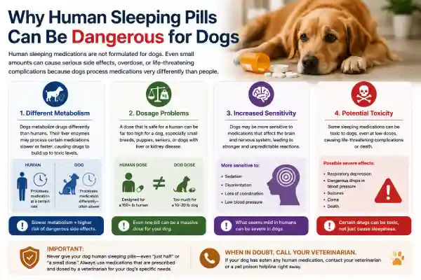 Can Dogs Take Human Sleeping Pills