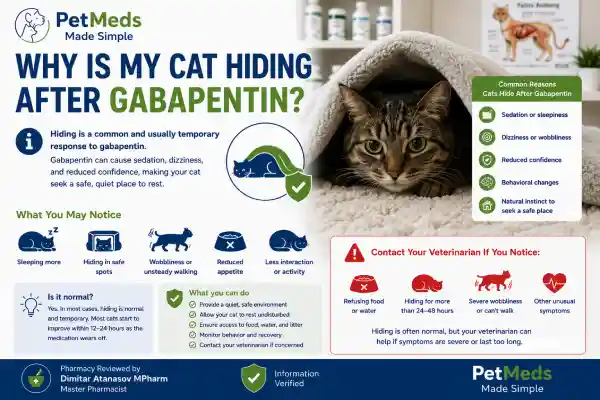 Why Is My Cat Hiding After Gabapentin