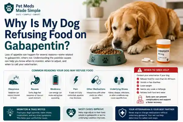 Why Is My Dog Refusing Food on Gabapentin