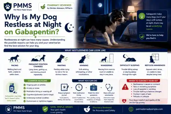 Why Is My Dog Restless at Night on Gabapentin