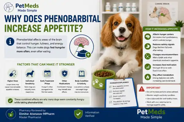Why Is My Dog Hungry All the Time on Phenobarbital